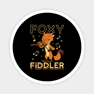 Foxy fiddler - fox on the fiddle Magnet